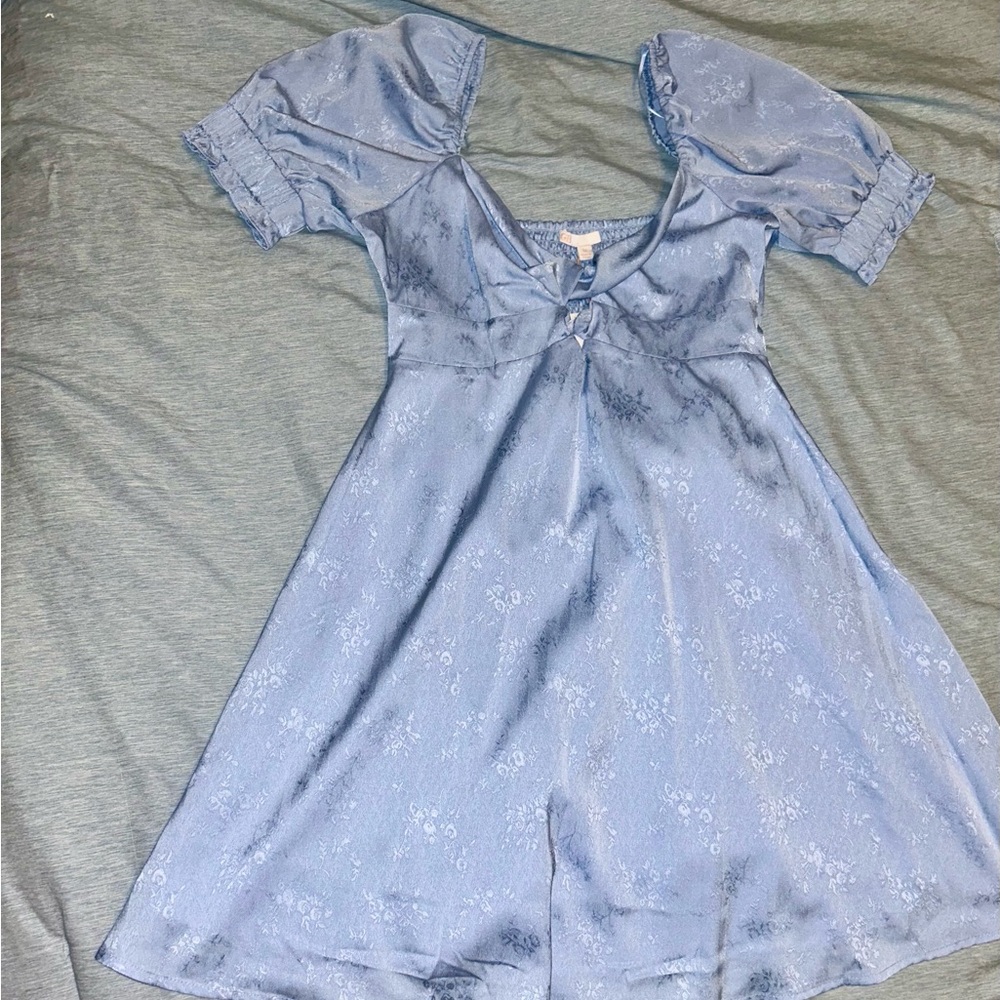 Gianni Bini Sky Blue Floral Dress